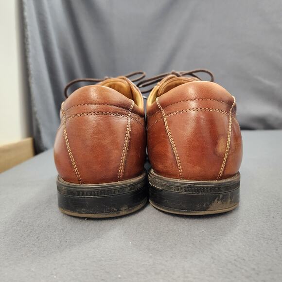 Florsheim Brown Leather Cap Toe Oxford Shoes Mens 9.5D Comfortech Ortholite main image 9